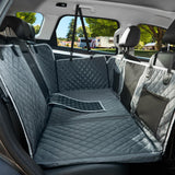 ANOSOSPECIAL Back Seat Extender for Dog,Waterproof Hard Bottom Dog Car Seat Cover for Back Seat Protector,Foldable Camping Pet Hammock Bed,Easy Clean Travelling Accessories Car SUV Truck (Gray)