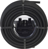 SWAN Products MGSPAK38100CC Miracle-GRO Soaker System Customizable Hose with Push on Fittings, 100' x 3/8", Black