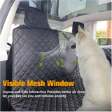 LIFTGO Dog Seat Cover for Tesla Model 3 & Y - Waterproof Back Seat Hammock with Mesh Window & 2 Door Protectors - Scratch & Mud Protection