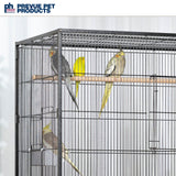 Prevue Hendryx F050 Pet Products Wrought Iron Flight Cage, X-Large, Hammertone Black