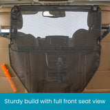 High Road Back Seat Barrier for Dogs - Car Divider for Dogs for Behind Front Seat - Padded Steel Frame with Heavy Duty Coated Dog Net Barrier for Car, Truck or SUV