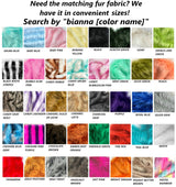 Bianna Creations Long Faux Fur Animal Luxury Tail, Cosplay Fursuit Fursona,Costume Dress Up Pet Play Furry Accessory (30", Baby Pink)