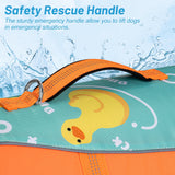 Cyeollo Dog Life Vest for Swimming & Boating, High Buoyancy Jacket with Front Float, Adjustable Sizes - Small to Large, Yellow Duck M