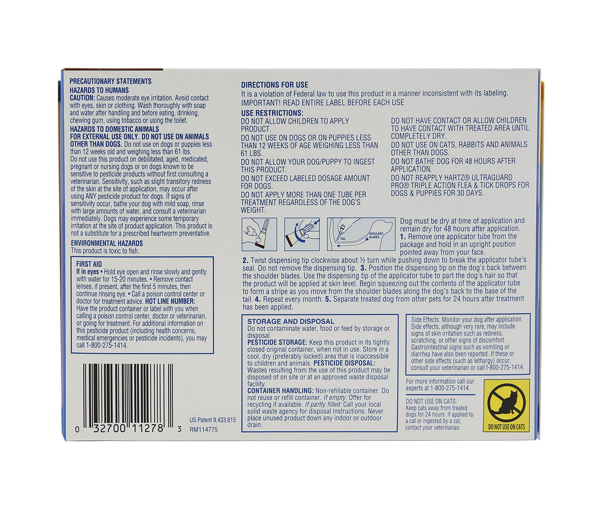 Hartz UltraGuard Pro Flea & Tick Topical Dogs & Puppies Treatment & Prevention, 6 Months, 61-150 lbs