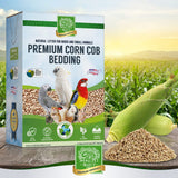 100% Natural Corn Cob Bedding for Pets - Small Pet Select Small Animal & Bird Cage Litter Safe for Hamsters, Guinea Pigs & More -12lb