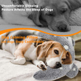 Maiiu Pet Calming Pillow for Dogs, Soft U-Shaped Pillow Glow in The Dark, Joint Relief, Sleep Comfortably,Suit for Small, Medium, Large Dogs, Fluffy Pet Neck Pillow (M-Gray)