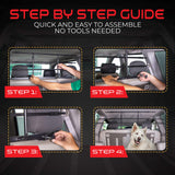 WHISTLER Dog Barrier for SUV's, Cars & Vehicles, Heavy-Duty - Universal Fit Adjustable Pet Barrier