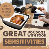 Mighty Paw Naturals Dog Bones - Cow Knee Caps & Knuckle Bones for Dogs (8 Pack) | 100% Natural Beef Knee Caps, Meaty Pet Treat