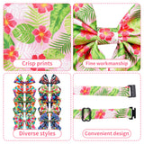 PET SHOW 10 Pack Hawaiian Dog Collar Bow Ties Bulk Adjustable Bowties for Medium Large Dogs Boy Girl Alpaca XL Summer Bowknot Neck Attachments Holiday Party Costume Pet Grooming Accessories