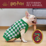 Harry Potter Slytherin Dog Sweater - Pet Outerwear for Dogs - Officially Licensed Dog Apparel & Accessories for Hogwarts Houses, Size Large