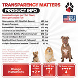 Glucosamine for Dogs Hip and Joint Supplement - Safe Joint Support - Glucosamine Chondroitin MSM Turmeric - 120 Mobility Joint Care Chews for Dogs - ActivTreats for All Breeds Ages and Sizes.