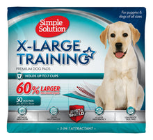 Load image into Gallery viewer, Simple Solution Extra Large Pee Pads For Dogs, Puppy Potty Training, Leak Proof Dog Pads, Pet Pee Pad, Disposable Puppy Pad, XLARGE 28"x30"
