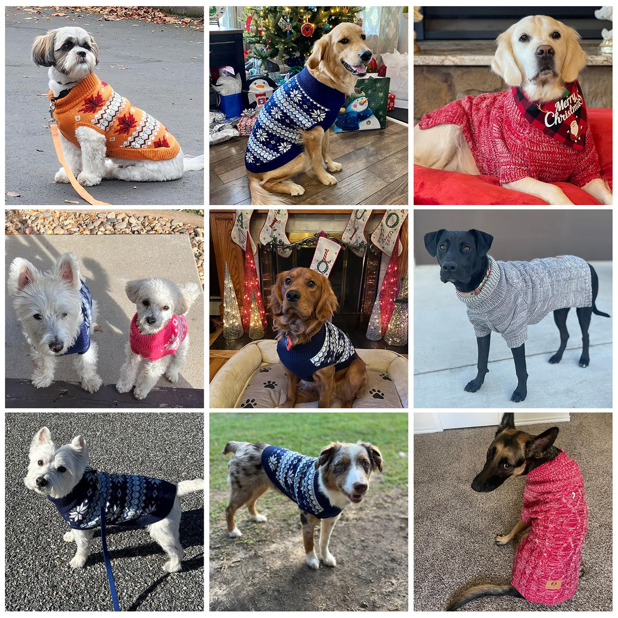KOOLTAIL Cable Knit Valentines Dog Sweater Turtleneck, Cold Weather Pullover Classic Knitwear, Snowflake Pattern Thick Warm Winter Pet Clothes, Dog Sweater for Small Medium Large Dogs Girl, Pink S