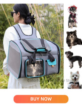 Load image into Gallery viewer, Dog Carrier Bag Breathable Cat Bags Portable Mesh Carrier Bags for Small Dogs Foldable Cats Handbag Travel Pet Bag Transport Bag
