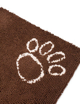 BIRDROCK HOME Chenille Dog Doormat - Absorbent Surface to Keep Floors Clean, Non-Skid Bottom for Safety, Ultra-Soft & Durable, Ideal for Pets, Protects Floors from Dirt - 60 x 30, Brown