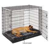 MidWest Homes for Pets QuietTime Giant Dog Bed – Gray Faux Fur Bolster, Ultra-Soft and Machine Washable, Fits 54-Inch Crates and Carriers, for XXL Breed Dogs