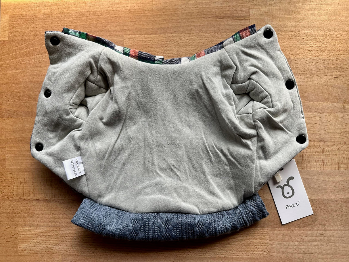 Petzzi Pet Warm Dog Clothes Dog Sweater for Small Puppy Medium Large Dogs Cat Sweaters with Shirt Collar Buttons Pink Blue Cable Sweaters - Noah (X-Small, Blue)