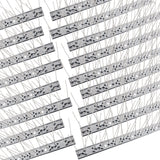 Hausse Stainless Steel Bird Spikes 17 Pack, Squirrel Small Birds Pigeons Crows and Woodpeckers Deterrent Devices Bird Repellent Spikes, Assemble Easily Covers 17 Feet for Outdoor Wall Fence