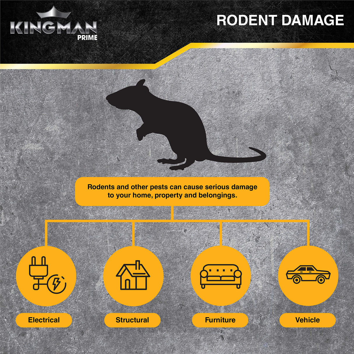 KINGMAN PRIME Mouse Trap Rat Trap Glue Trap/Board (Large Size) (2 Pack / 4 Traps) Rodent Trap Safe Easy Non-Toxic with Connectors