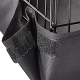 Amazon Basics Leakproof Canvas Bottom Guinea Pig Cage, Easy to Clean Small Animal Habitat with Divider Set, Indoor/Outdoor, Portable, No Tools Needed, 47.6"L x 24.2"W x 14"H, Black