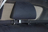 Bushwhacker Cargo Area Dog Barrier for CUV & Mid-Sized SUV 46" Wide Hatchback Pet Divider Crossover Vehicle Car Net Mesh Travel Back Seat Barricade Partition Gate Restraint Fence Trunk Shield