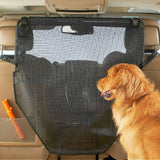 High Road Back Seat Barrier for Dogs - Car Divider for Dogs for Behind Front Seat - Padded Steel Frame with Heavy Duty Coated Dog Net Barrier for Car, Truck or SUV