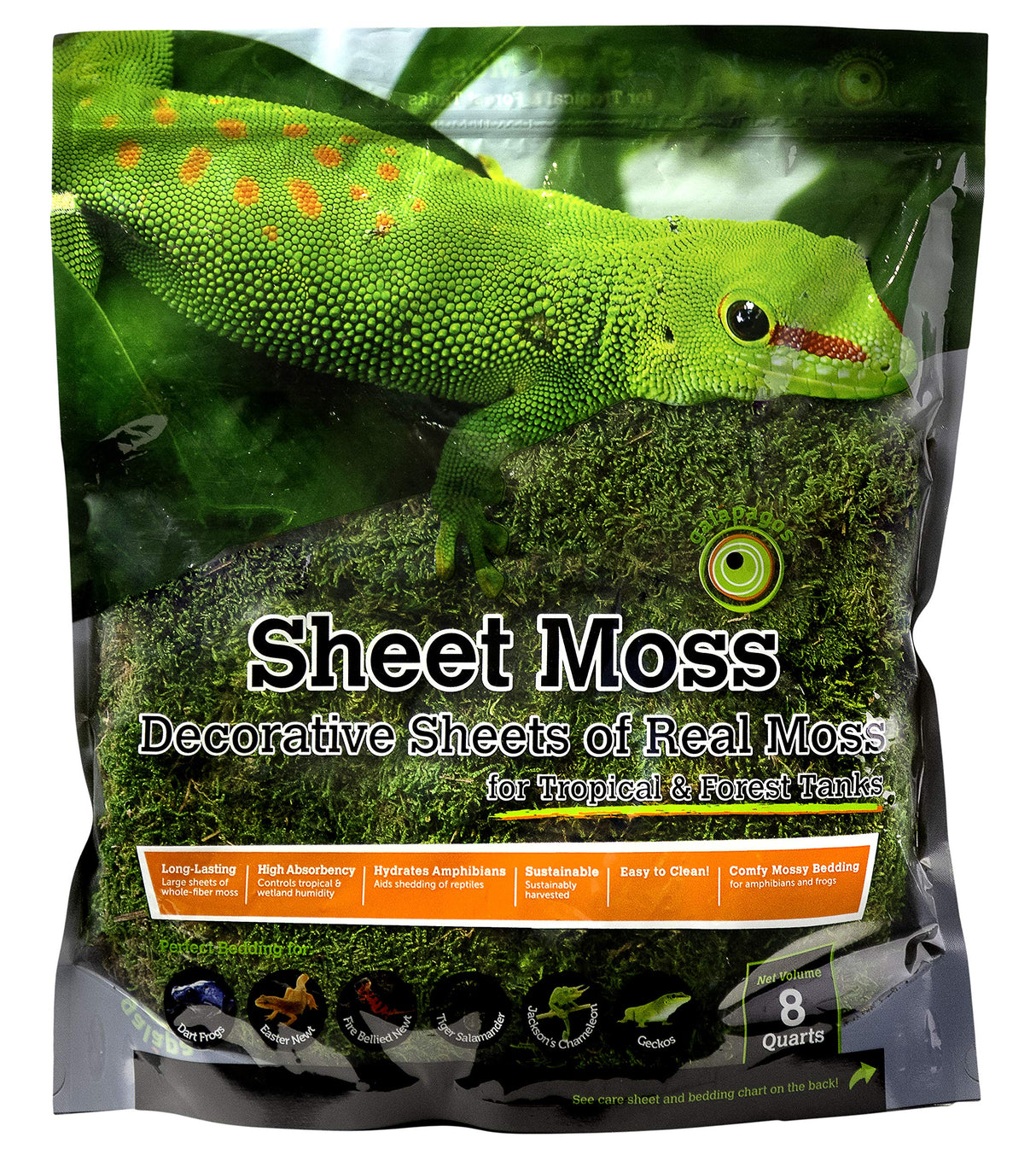 Galápagos (05248) Sheets of Real Moss, 8-Quart, Natural,Green