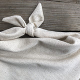 Pregnancy Announcement Dog Bandanna I Thought I was The Baby! Cute Fun Oatmeal Creamy Neutral Natural Cotton (Small)