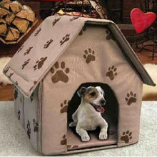 Load image into Gallery viewer, Detachable Folding Small Footprints Pet House Pet Dog Mat Portable Dog Footprint House  Warm And Comfortable
