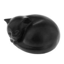 Load image into Gallery viewer, Pet Cremation Urn Storage Sculpture Pet Memorial Figurine Burial Funeral Urn Wooden Cat Urn Memorial Pet Urn Animal Ash
