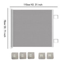 Load image into Gallery viewer, Retractable Dog Gate Prevent Your Dogs Cats from Jumping over for Deck Patio Mesh Baby Gate Mesh Dog Gate for Doorways Stairs
