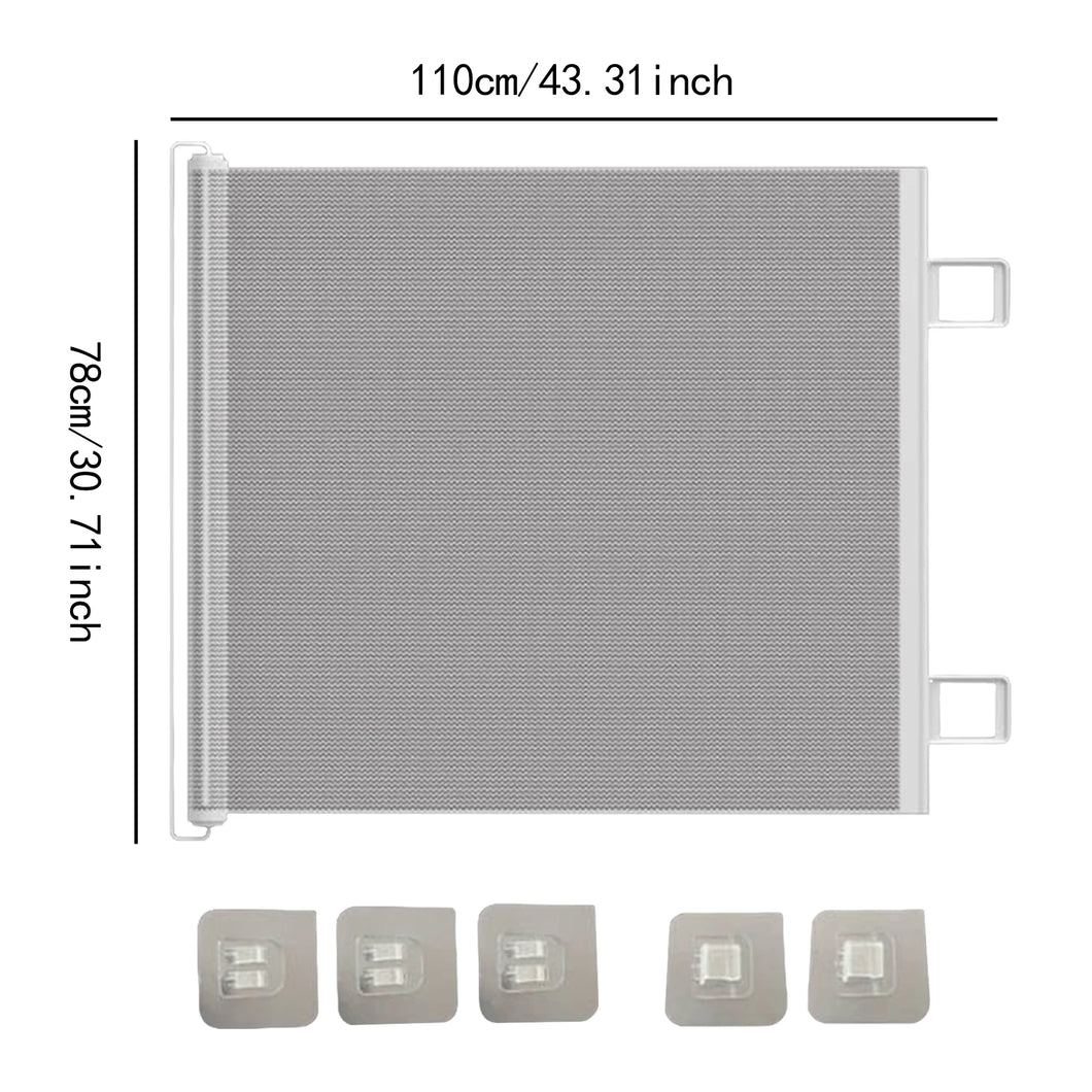 Retractable Dog Gate Prevent Your Dogs Cats from Jumping over for Deck Patio Mesh Baby Gate Mesh Dog Gate for Doorways Stairs