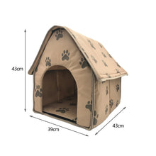 Load image into Gallery viewer, Detachable Folding Small Footprints Pet House Pet Dog Mat Portable Dog Footprint House  Warm And Comfortable
