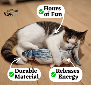 Interactive Floppy Fish Cat Toy - Perfect for Pouncing and Playtime!