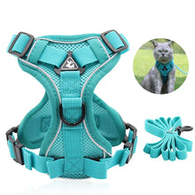 Load image into Gallery viewer, Cat Harness Vest Adjustable Reflective Collars Cute Walking Lead Leash Set Harnesses Necklace For Small Dogs Cat Accessories

