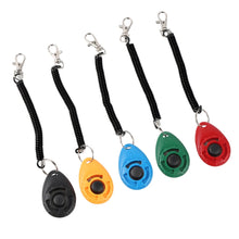 Load image into Gallery viewer, Dog Training Clicker Pet Cat Plastic New Dogs Click Trainer Aid Tools Adjustable Wrist Strap Sound Key Chain Dog Supplies
