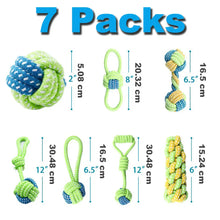 Load image into Gallery viewer, 12Pcs Large Dog Toy Sets Chew Rope Toys for Dog Chewing Toys for Dog Outdoor Teeth Clean Toy for Big Dogs Juguete para Perros
