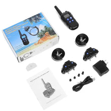 Load image into Gallery viewer, 2km Dog Training Collar With Walkie-Talkie Rechargeable Dog Shock Vibration Beep Waterproof Training Collars for large small dog
