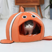 Load image into Gallery viewer, Cats Sleeping Bed  Pet Products Cave Hammock For Basket Nest Small Dogs Accessories Townhouses Lovely Fish Kitten Winter Tent
