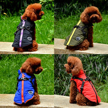 Load image into Gallery viewer, Winter Warmth Dog Vest with Integrated Harness Padded Pet Jacket Zipper Closure Dog Coat Comfortable and Safe for Small Breeds
