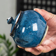 Load image into Gallery viewer, Urn pet death home burial cinerary ashes memorial cat dog paradise animal put at home coffin ceramic cremation
