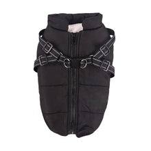 Load image into Gallery viewer, Winter Dog Clothes For Small Dogs Warm Fleece Large Dog Jacket Waterproof Pet Coat With Harness Chihuahua  labrador Clothing
