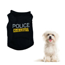 Load image into Gallery viewer, Pet Vest Police Clothes Puppy T-shirt Jacket Polyester Soft Breathable Comfortable Stylish Casual Style Dog Clothing Wholesale
