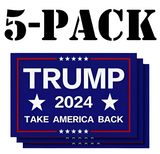 💥 5PCS SET DONALD TRUMP NEW 2024 STICKERS DECALS TAKE SAVE AMERICA BACK MAGA!