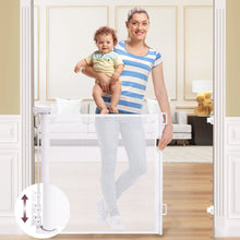 Load image into Gallery viewer, Retractable Dog Gate for Doorways Stairs Hallways Indoor Outdoor Pet Fence

