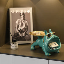Load image into Gallery viewer, Home Decoration Handsome Bulldog Statue Dog Statue Tray Series Multi Functional Storage Home Decor
