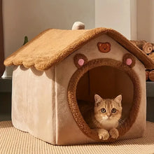 Load image into Gallery viewer, Foldable Pet House Removable Washable Cat House Puppy Cave Sofa Pet Bed House for Extra Small Dogs and Small and Medium Cats
