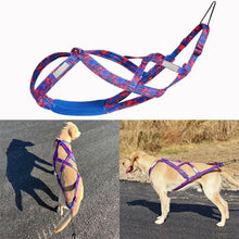Load image into Gallery viewer, Pulling Harness For Dogs Puppy Harness Adjustable Reflective Dog Harness Outdoor Dog Rope Flexible Dog Training Rope For

