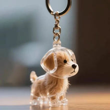 Load image into Gallery viewer, Dog/Cat Fur Memorial Charm Resin Keepsake Capsule for Cute Dog  Hair Portable Keychain Pendant for Hair Rainbow Bridge Pendant

