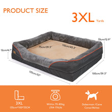 Load image into Gallery viewer, Large Dog Bed Soft Comfortable Anti Allergy Warm Fleece Removable Washable Cover Pet Bed Waterproof
